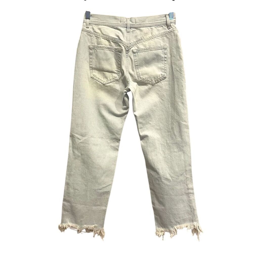 Free People We The Free Maggie Jeans Women's 25 Blue Distressed Mid-Rise Crop - Picture 6 of 16